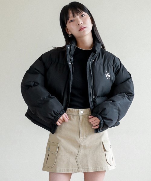 LOSSYROW(ロッシロー)の「Lossy Lip stop Crop Padding_Black(ダウンジャケット/コート・レディース・その他・FREE)」の1枚目の写真