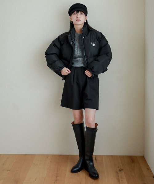 LOSSYROW(ロッシロー)の「Lossy Lip stop Crop Padding_Black(ダウンジャケット/コート・レディース・その他・FREE)」の3枚目の写真