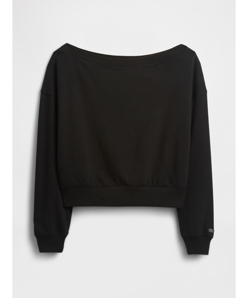GAP(ギャップ)の「ヴィンテージソフト フレンチテリー オーバーサイズ オープンネックライン クロップド スウェットシャツ(スウェット・レディース・ホワイト/ブラック/グレー・XXS/XL/L/M/XS/S)」の15枚目の写真