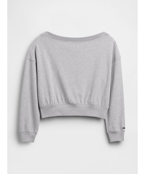 GAP(ギャップ)の「ヴィンテージソフト フレンチテリー オーバーサイズ オープンネックライン クロップド スウェットシャツ(スウェット・レディース・ホワイト/ブラック/グレー・XXS/XL/L/M/XS/S)」の14枚目の写真