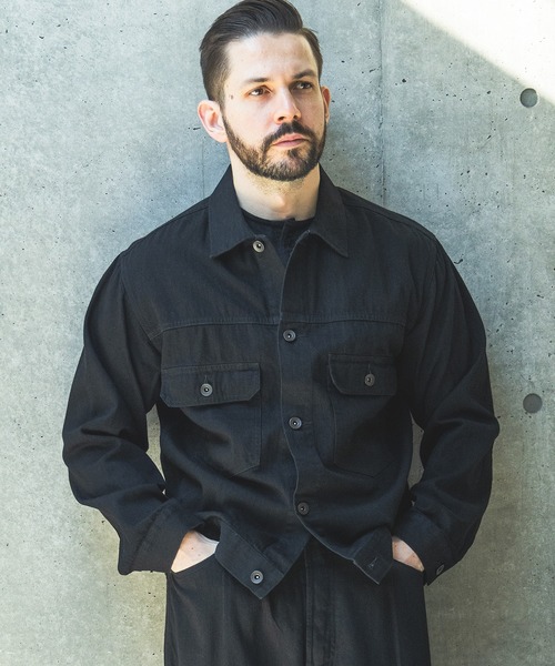 MR.OLIVE(ミスターオリーブ)の「RINSE WASH 8oz DENIM / TYPE 2ND G-JACKET /M261102(デニムジャケット・メンズ・ブラック/インディゴブルー・MEDIUM/LARGE)」の1枚目の写真