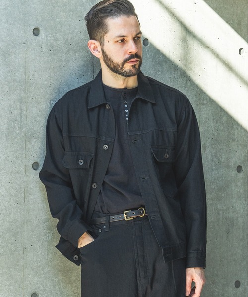 MR.OLIVE(ミスターオリーブ)の「RINSE WASH 8oz DENIM / TYPE 2ND G-JACKET /M261102(デニムジャケット・メンズ・ブラック/インディゴブルー・MEDIUM/LARGE)」の5枚目の写真