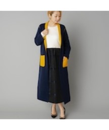 CONTRESSE（コントレッセ）の「リバーシブルニットコート（ノーカラーコート）」