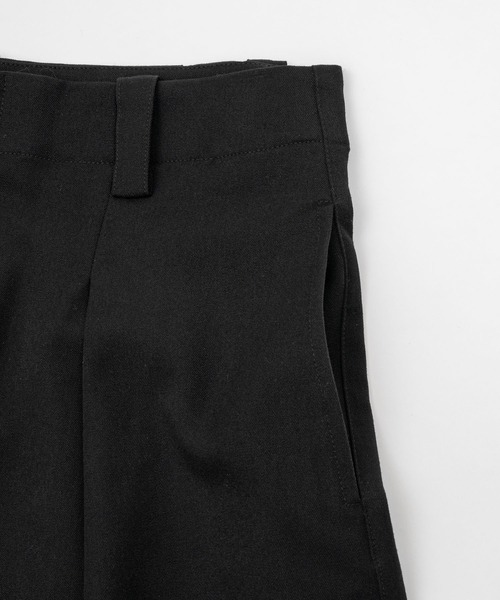 INTER FACTORY（インターファクトリー）の「カイチ - ワイドタックスラックス - made in INTER FACTORY（スラックス・メンズ・ネイビー/ブラック・SMALL/MEDIUM/LARGE）」の14枚目の写真