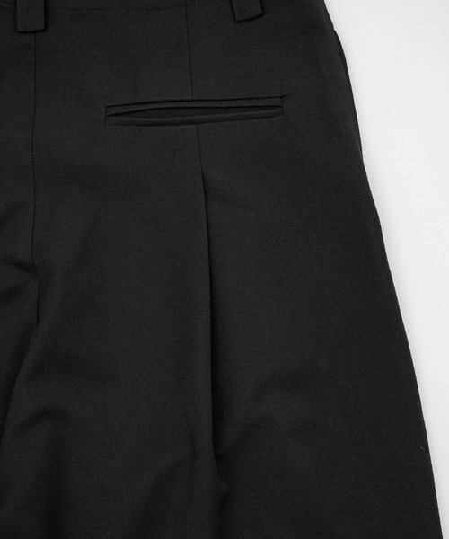 INTER FACTORY（インターファクトリー）の「カイチ - ワイドタックスラックス - made in INTER FACTORY（スラックス・メンズ・ネイビー/ブラック・SMALL/MEDIUM/LARGE）」の18枚目の写真