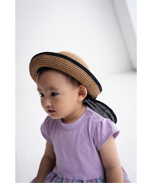 maarook(マルーク)の「シアーフリンジチェック天竺babyロンパース(ロンパース・キッズ・パープル・80cm/70cm)」の4枚目の写真