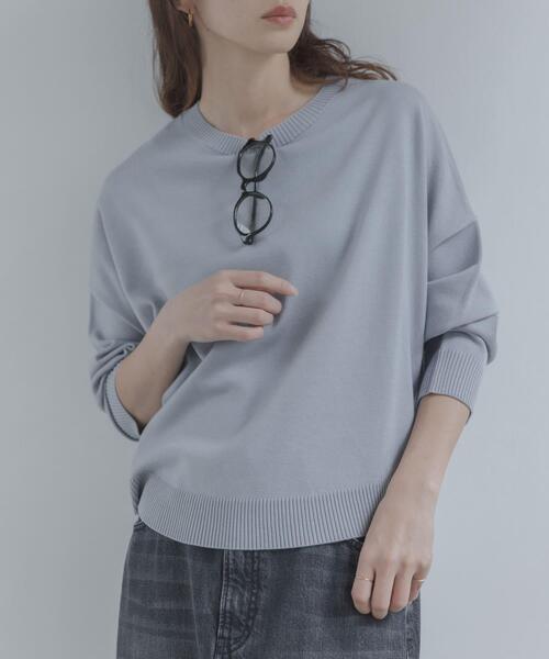 URBAN RESEARCH Sonny Label（アーバンリサーチサニーレーベル）の「アンチピリングコクーンフォルムニット（ニット/セーター・レディース・ライトグレー/ライトベージュ/ブラック/ミント・FREE）」の12枚目の写真