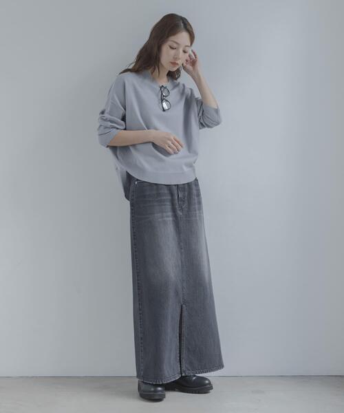 URBAN RESEARCH Sonny Label（アーバンリサーチサニーレーベル）の「アンチピリングコクーンフォルムニット（ニット/セーター・レディース・ライトグレー/ライトベージュ/ブラック/ミント・FREE）」の16枚目の写真