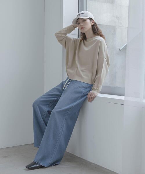 URBAN RESEARCH Sonny Label（アーバンリサーチサニーレーベル）の「アンチピリングコクーンフォルムニット（ニット/セーター・レディース・ライトグレー/ライトベージュ/ブラック/ミント・FREE）」の22枚目の写真