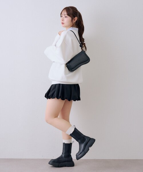 continuer de NICE CLAUP（コンティニューデナイスクラップ）の「ドッキングナンバリングプルオーバー（スウェット・レディース・ネイビー/トップグレー/オフホワイト・FREE）」の7枚目の写真