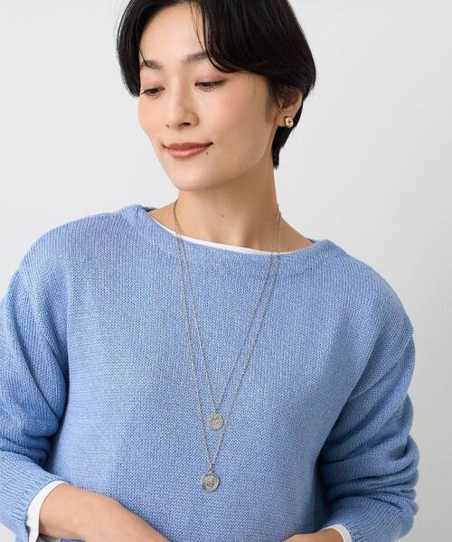 UNTITLED(アンタイトル)の「【ステンレス】レイヤードコインネックレス(ネックレス・レディース・ゴールド/シルバー・99)」の9枚目の写真