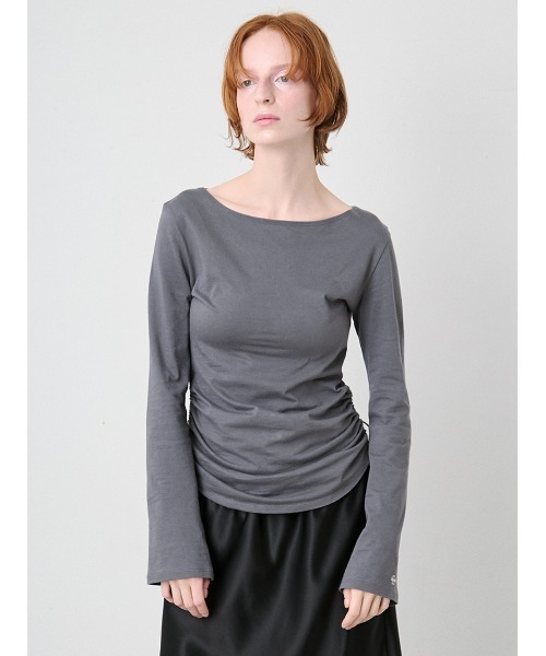 sorin 長袖カットソー Side Ribbon Long Tshirt/サイドリボン ロングTシャツ（Tシャツ