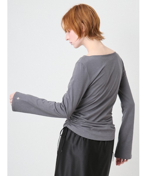 SORIN(ソリン )の「Side Ribbon Long Tshirt/サイドリボン ロングTシャツ(Tシャツ/カットソー・レディース・ライトピンク/ダークグレー/ミント/ホワイト・38)」の20枚目の写真