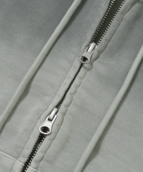 BROWNBREATH(ブラウンブレス)の「W BROKEN TAG DIRTY CROP HOOD ZIP UP - GREY(パーカー・メンズ・その他・S)」の6枚目の写真