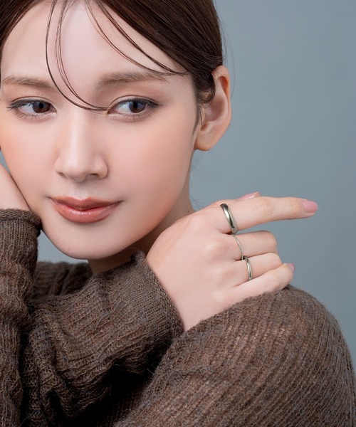 Cream dot.（クリームドット）の「【サージカルステンレス】甲丸×華奢で使いやすいステンレス製3SETリング（リング・レディース・シルバー/ゴールド・23号/20号/17号/12号/15号）」の8枚目の写真