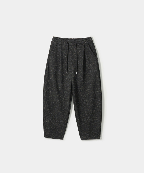 TRIP LE SENS（トリップ ル センス）の「[F/W]ネフテクスチャーワンタックカーブバンディングパンツ_メランブラック（スウェットパンツ・メンズ・その他・M/L）」の5枚目の写真