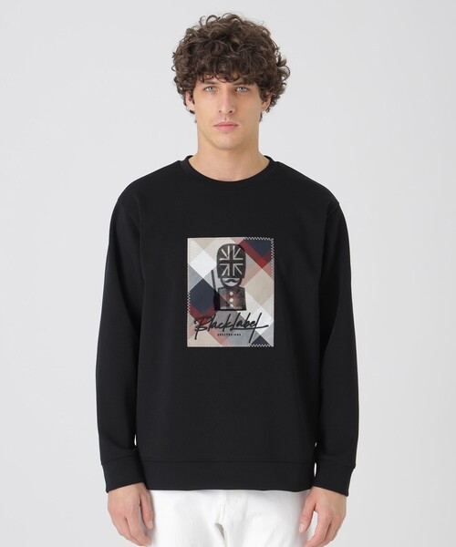 BLACK LABEL CRESTBRIDGE（ブラックレーベル・クレストブリッジ）の「ガーズマングラフィックスウェットシャツ（スウェット・メンズ・ピンク系その他2/オフホワイト/ブラック・L/M/S/XL）」の2枚目の写真