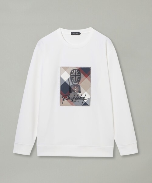 BLACK LABEL CRESTBRIDGE（ブラックレーベル・クレストブリッジ）の「ガーズマングラフィックスウェットシャツ（スウェット・メンズ・ピンク系その他2/オフホワイト/ブラック・L/M/S/XL）」の7枚目の写真
