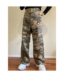 【Blss】【Bling Leads】カモフラージュ柄デニムパンツ