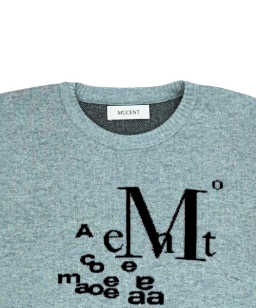 MUCENT(ムセント)の「メビウスレタリングロゴラムウールジャカードニット男女共用(2カラー)(ニット/セーター・レディース・その他・L/S)」の3枚目の写真