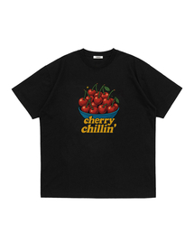 コソチェリー チリン 半袖Tシャツ(BLACK)