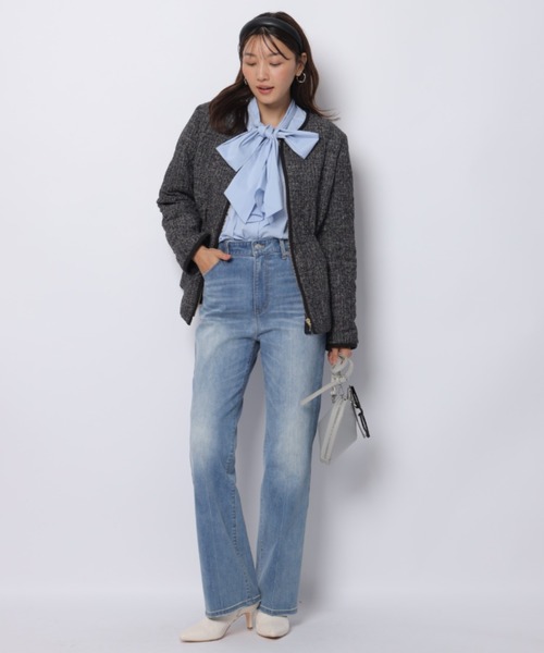 JUSGLITTY（ジャスグリッティー）の「キルティングペプラムショートコート（ダウンジャケット/コート・レディース・ブラック系その他2・2/1）」の8枚目の写真