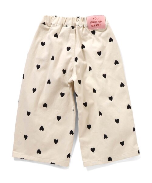 Seraph（セラフ）の「ハート刺繍タックワイドパンツ_ジュニア対応（その他パンツ・キッズ・インディゴブルー/キナリ・80/90/100/110/120/130/140）」の7枚目の写真