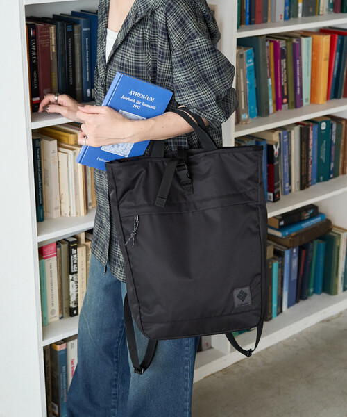 FREAK'S STORE（フリークスストア）の「限定展開　Columbia/コロンビア Great Smoky Garden 2Way Tote S/グレートスモーキーガーデン 2ウェイ トート S（バックパック/リュック・レディース・ブラック/ベージュ/サックスブルー・ONE SIZE）」の4枚目の写真