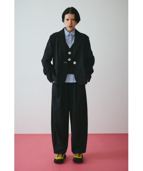 HeRIN.CYE(ヘリンドットサイ)の「Sheer loose jacket シアールーズジャケット(その他アウター・レディース・ブラウン/ブラック/オフホワイト・FREE)」の4枚目の写真