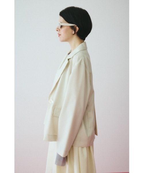 HeRIN.CYE(ヘリンドットサイ)の「Sheer loose jacket シアールーズジャケット(その他アウター・レディース・ブラウン/ブラック/オフホワイト・FREE)」の19枚目の写真
