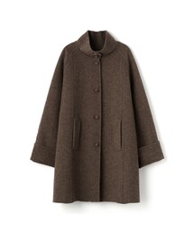 LENINA（レニーナ）の「MORI herringbone handmade half coat_BROWN（チェスターコート）」
