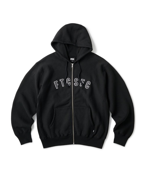 FTC（エフティーシー）の「ARC LOGO ZIP UP HOODY（パーカー・メンズ・ブラック/その他/グレー・MEDIUM/LARGE/X-LARGE）」の2枚目の写真
