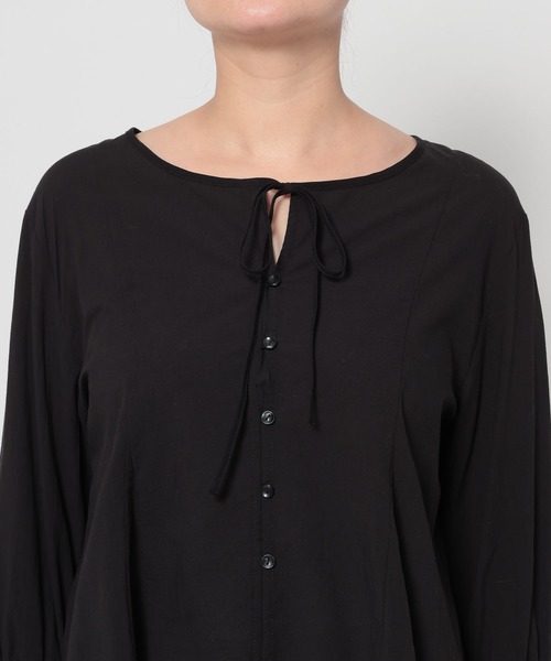 LOWRYS FARM（ローリーズファーム）の「キャンディスリーブブラウス 　642414（シャツ/ブラウス・レディース・ブラック/ライトベージュ/ブラック系その他・FREE）」の12枚目の写真