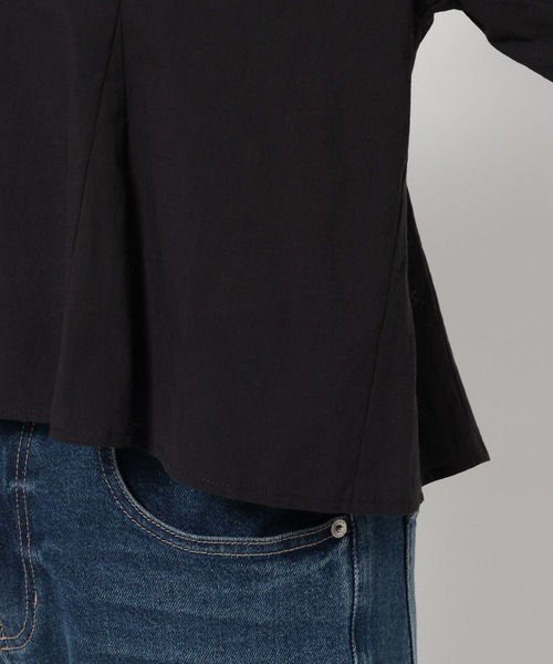 LOWRYS FARM（ローリーズファーム）の「キャンディスリーブブラウス 　642414（シャツ/ブラウス・レディース・ブラック/ライトベージュ/ブラック系その他・FREE）」の14枚目の写真