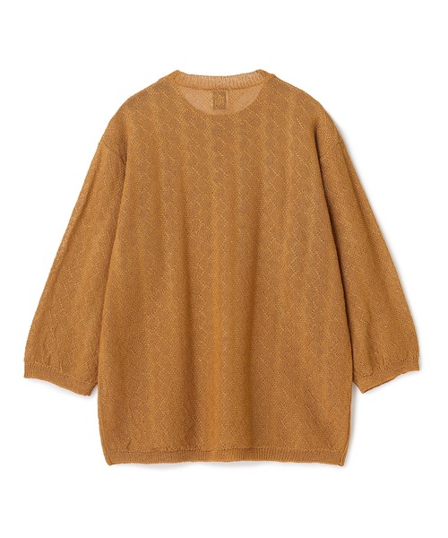 MEN'S BIGI(メンズビギ)の「変形アーガイルシアーニット7分袖Tシャツ(ニット/セーター・メンズ・ネイビー/イエロー/グリーン/ブラック・04/03/02)」の9枚目の写真