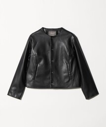 A DAY IN THE LIFE UNITED ARROWS（アデイインザライフユナイテッドアローズ）の「レザーライク ブルゾン <A DAY IN THE LIFE>（ライダースジャケット）」