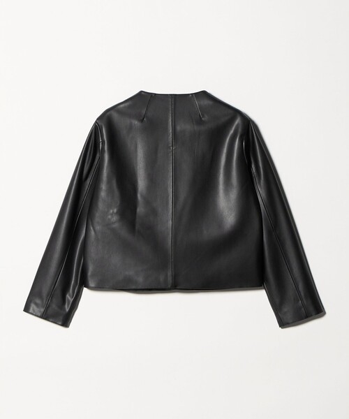 A DAY IN THE LIFE UNITED ARROWS(アデイインザライフユナイテッドアローズ)の「レザーライク ブルゾン <A DAY IN THE LIFE>(ライダースジャケット・レディース・グレー系/ブラック・FREE)」の17枚目の写真
