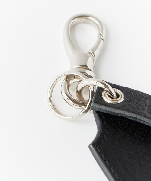 CALEE（キャリー）の「CALEE/キャリー STUDS LEATHER LONG KEY RING スタッズデザイン レザーキーリング 2026年春夏（キーケース/キーアクセサリー・メンズ・ブラック・FREE）」の6枚目の写真