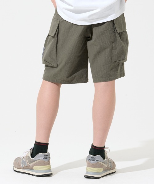 KRIFF MAYER Kid's Collection(クリフメイヤーキッズコレクション)の「【速乾・軽量】シアサッカーカーゴショーツ(その他パンツ・キッズ・ベージュ/ブラック/オリーブ/グレー・120/130/140/150/160/170)」の11枚目の写真