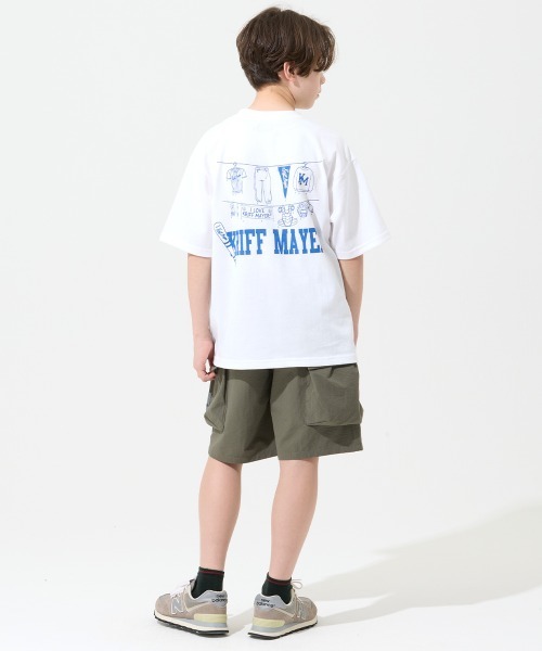 KRIFF MAYER Kid's Collection(クリフメイヤーキッズコレクション)の「【速乾・軽量】シアサッカーカーゴショーツ(その他パンツ・キッズ・ベージュ/ブラック/オリーブ/グレー・120/130/140/150/160/170)」の14枚目の写真
