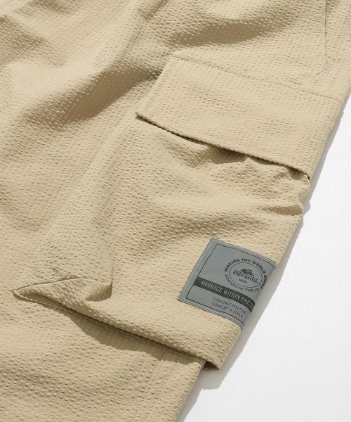 KRIFF MAYER Kid's Collection(クリフメイヤーキッズコレクション)の「【速乾・軽量】シアサッカーカーゴショーツ(その他パンツ・キッズ・ベージュ/ブラック/オリーブ/グレー・120/130/140/150/160/170)」の16枚目の写真