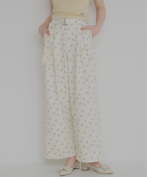 jumelle（ジュメロ）の「小花柄ワイドパンツ（その他パンツ・レディース・クリーム/チャコール・MEDIUM/SMALL）」の14枚目の写真