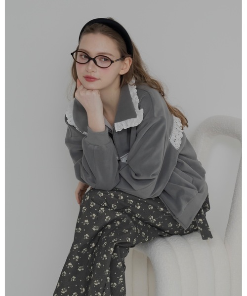 jumelle（ジュメロ）の「小花柄ワイドパンツ（その他パンツ・レディース・クリーム/チャコール・MEDIUM/SMALL）」の5枚目の写真