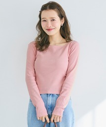 coca（coca） | ボートネックリブTシャツ(Tシャツ/カットソー)