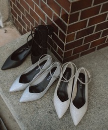 et.UNiVER（エトユニベール）の「Sparkle chunky pumps（パンプス）」