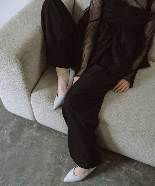 et.UNiVER（エトユニベール）の「Sparkle chunky pumps（パンプス・レディース・ブラック/ベージュ/グレー・LL/L/M/S）」の14枚目の写真