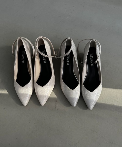 et.UNiVER（エトユニベール）の「Sparkle chunky pumps（パンプス・レディース・ブラック/ベージュ/グレー・LL/L/M/S）」の22枚目の写真