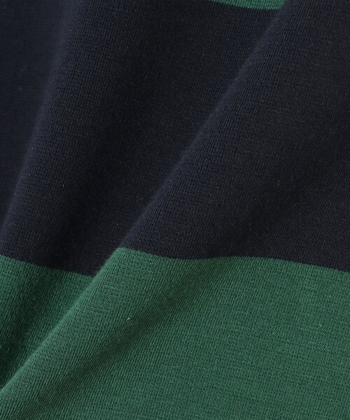 BEAMS GOLF(ビームスゴルフ)の「ORANGE LABEL / ボーダー ロングスリーブ シャツ(ポロシャツ・レディース・グリーン/オフホワイト・MEDIUM/LARGE)」の15枚目の写真