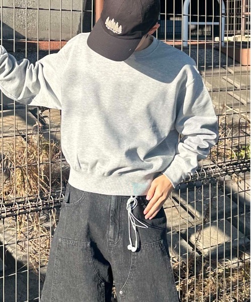 EPNK(イーピーエヌケー)の「Spraygraphic sweatshirts / スプレーグラフィックスウェットシャツ(スウェット・メンズ・ブラック/杢グレー・LARGE/MEDIUM/SMALL)」の1枚目の写真
