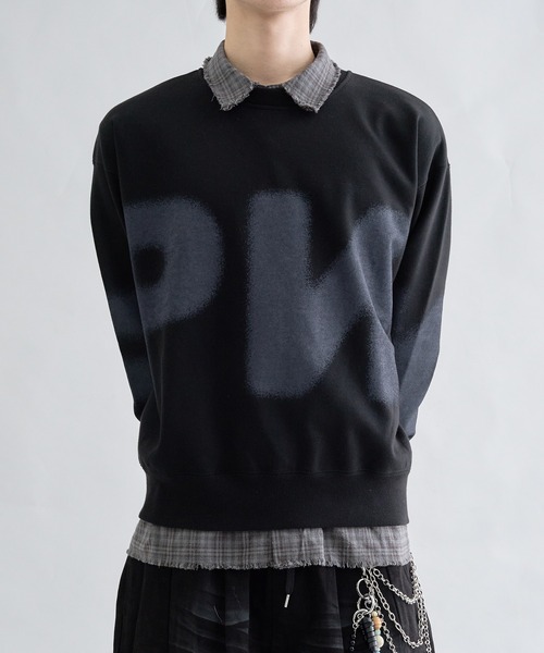 EPNK(イーピーエヌケー)の「Spraygraphic sweatshirts / スプレーグラフィックスウェットシャツ(スウェット・メンズ・ブラック/杢グレー・LARGE/MEDIUM/SMALL)」の14枚目の写真